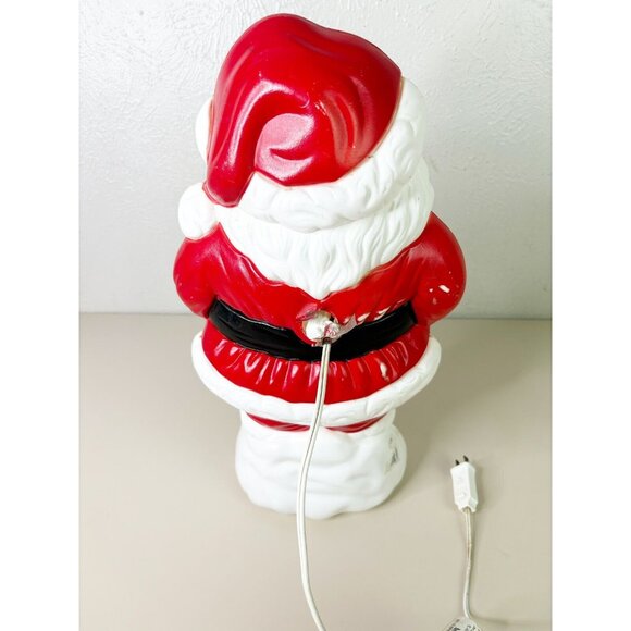 Vtg Grand Venture 90s Santa Claus Blow Mold Light Up Xmas Decoration 18"- Works! - Picture 6 of 11